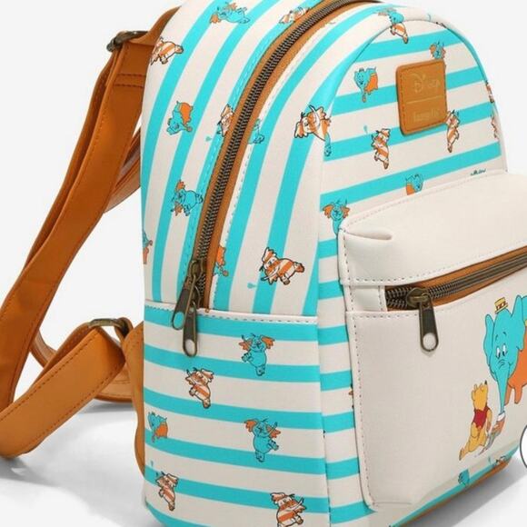 Loungefly Disney Winnie The Pooh Heffalump Stripe Mini Backpack - Picture 2 of 15